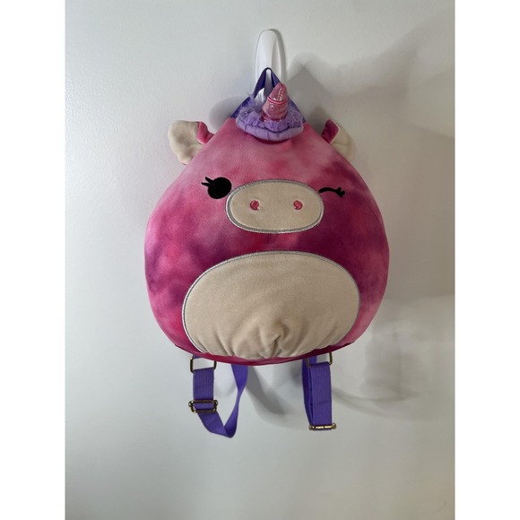 Bioworld Other - Squishmallows Unicorn Plush Backpack Pink Purple Tie-Dye Bioworld Bag Kids Mini
